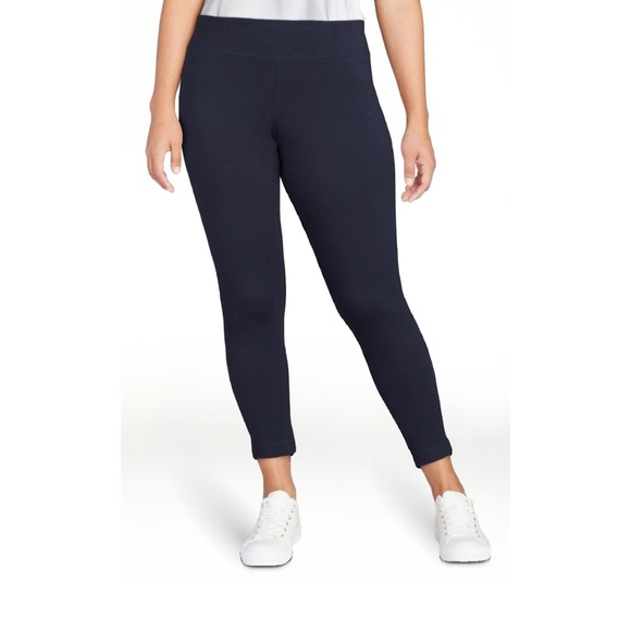 Womens High Rise Ankle Knit Leggings - Picture 1 of 3